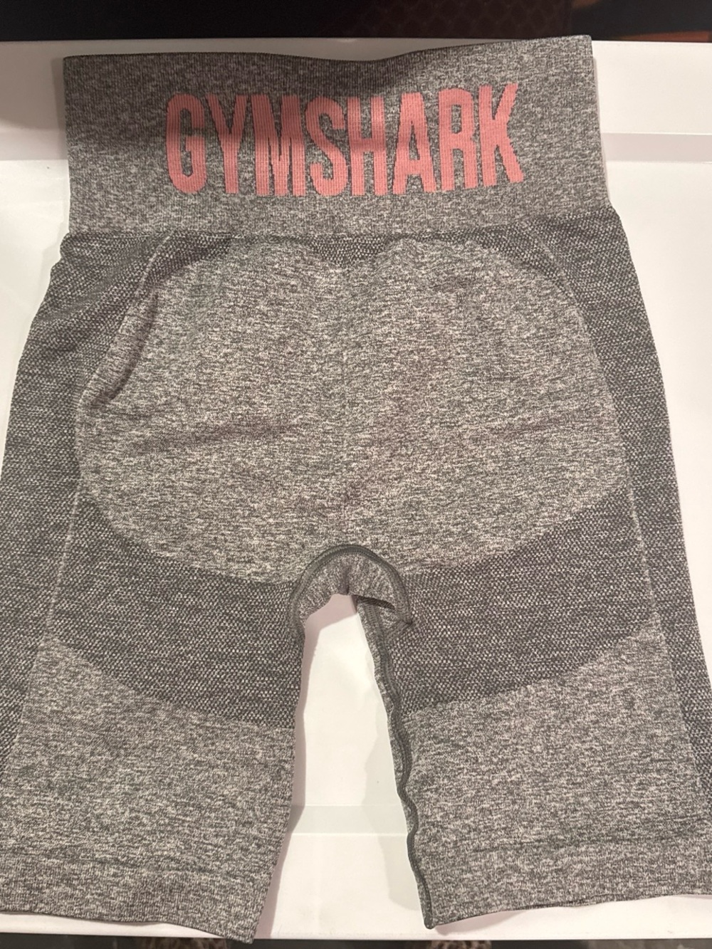 Gymshark Gray Seamless High-Waist Bike Shorts